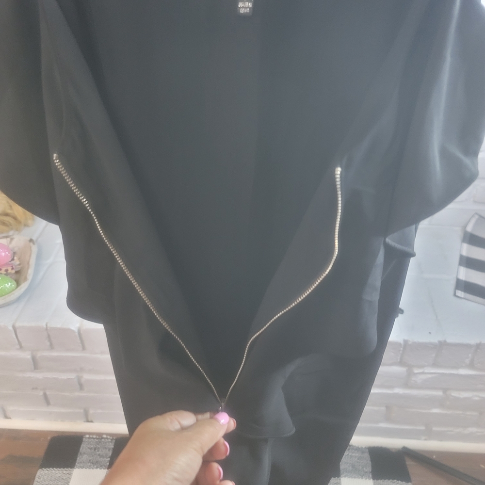 Alt.b Black Asymmetrical Ruffle Dress - Picture 6 of 9